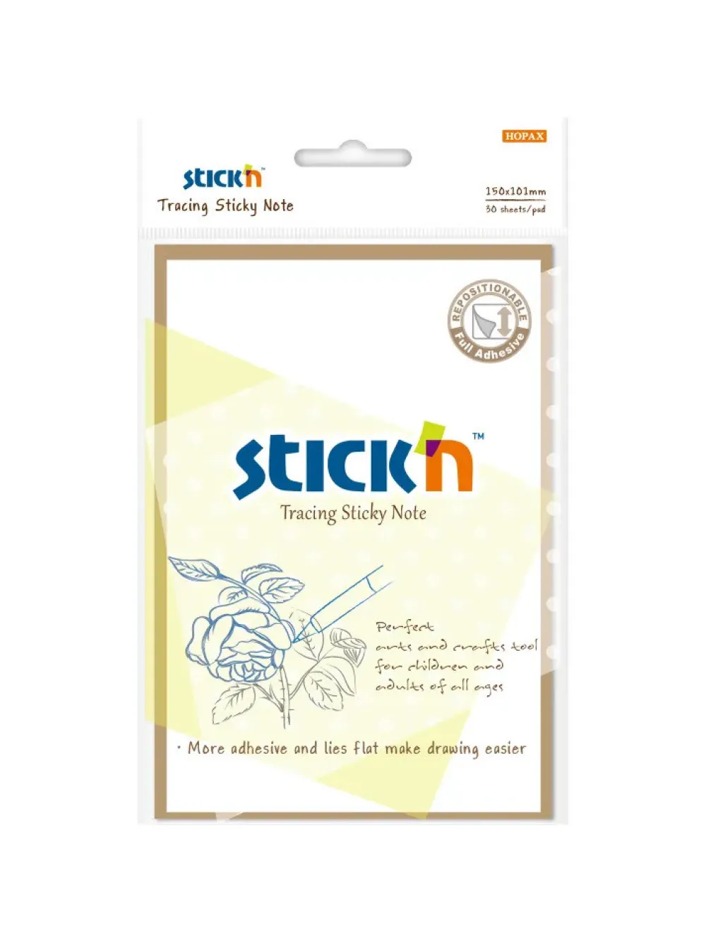 Karteczki samoprzylepne przezroczyste Stick'N - 51 x 76 mm, 50 szt. > Karteczki Samoprzylepne