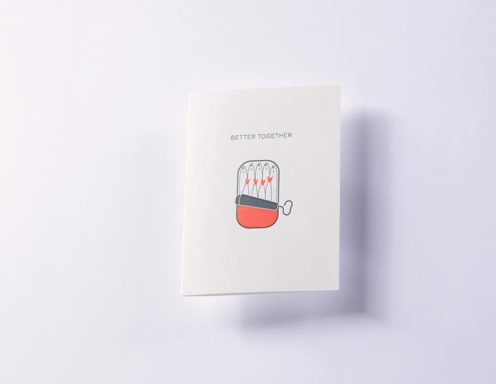 Gmund Kartka okolicznościowa A6 - - Letterpress² Better Together