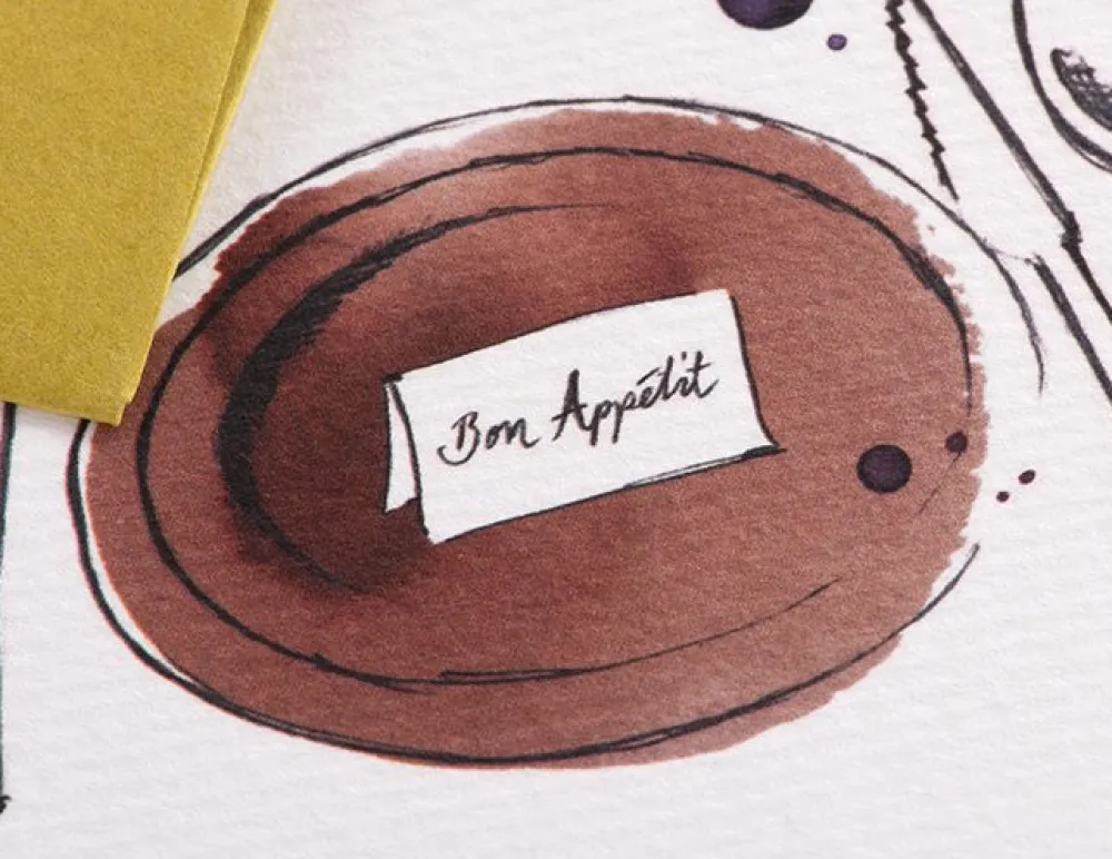 Gmund Kartka okolicznościowa A6 - - Illustration Bon Appétit