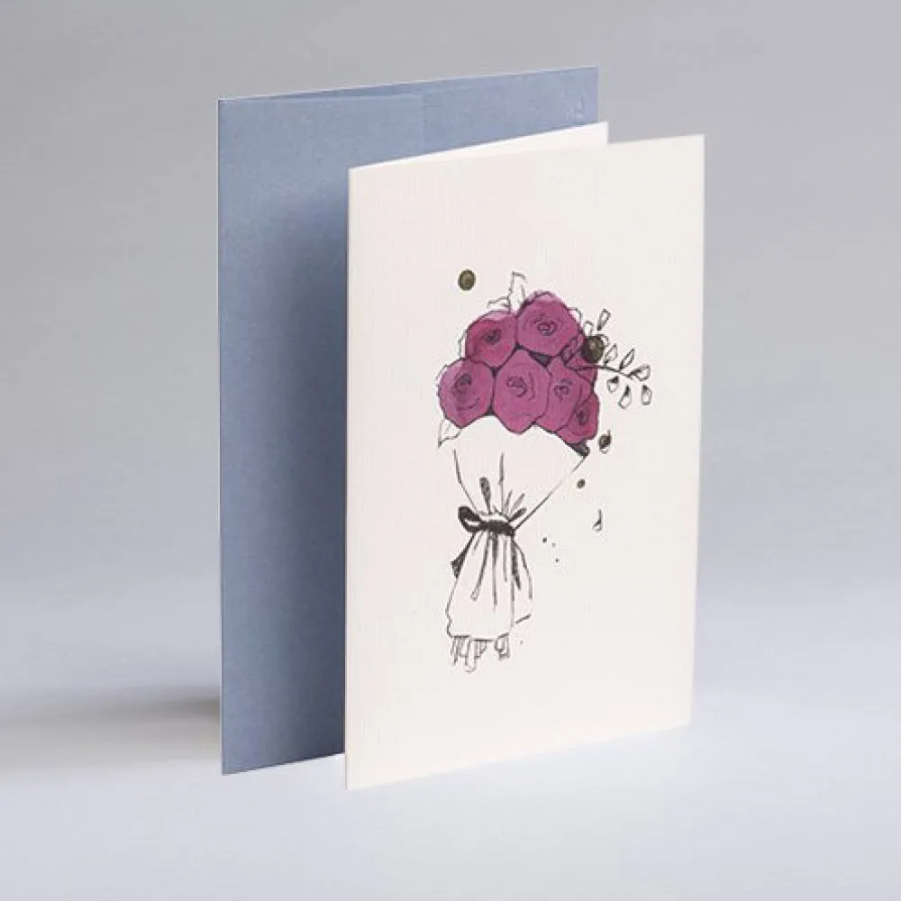 Gmund Kartka okolicznościowa A6 - - Illustration Flowers