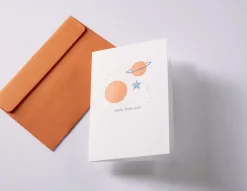 Gmund Kartka okolicznościowa A6 - - Little One Universe Orange