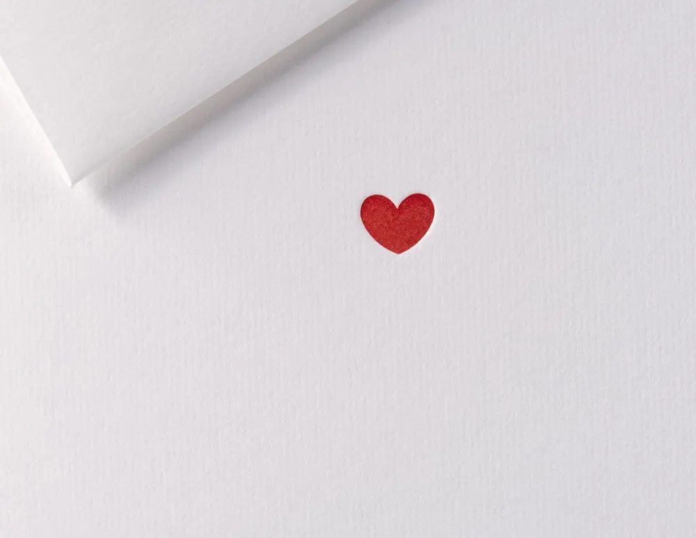 Gmund Kartka okolicznościowa A6 - - Red Heart