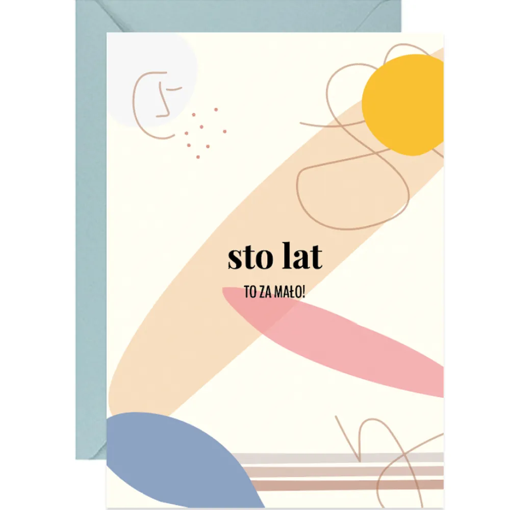 Paper Words Kartka okolicznościowa A6 - Paperwords - Sto lat to za mało