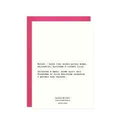 Paper Words Kartka okolicznościowa A6 - Paperwords - Miłości bez ości > Kartki Okolicznościowe