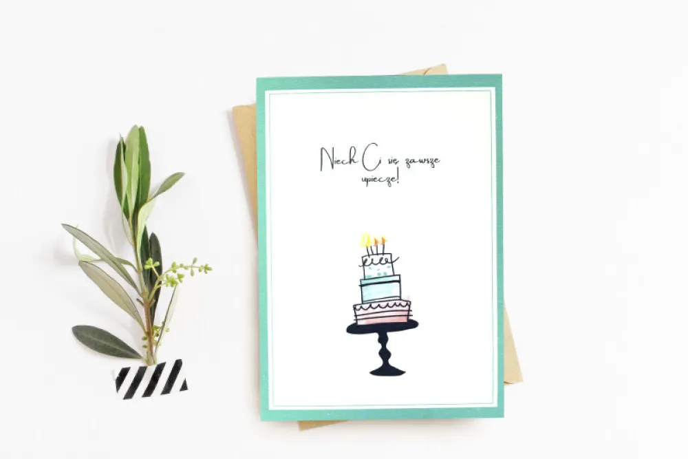 Cudowianki Kartka okolicznościowa - - Niech Ci się zawsze upiecze, 12 x 17 cm > Kartki Okolicznościowe