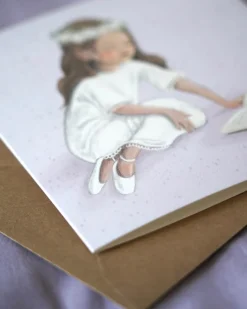Hi Little Kartka okolicznościowa - - Komunia dziewczynki