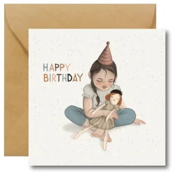 Hi Little Kartka okolicznościowa - - Happy Birthday Girl