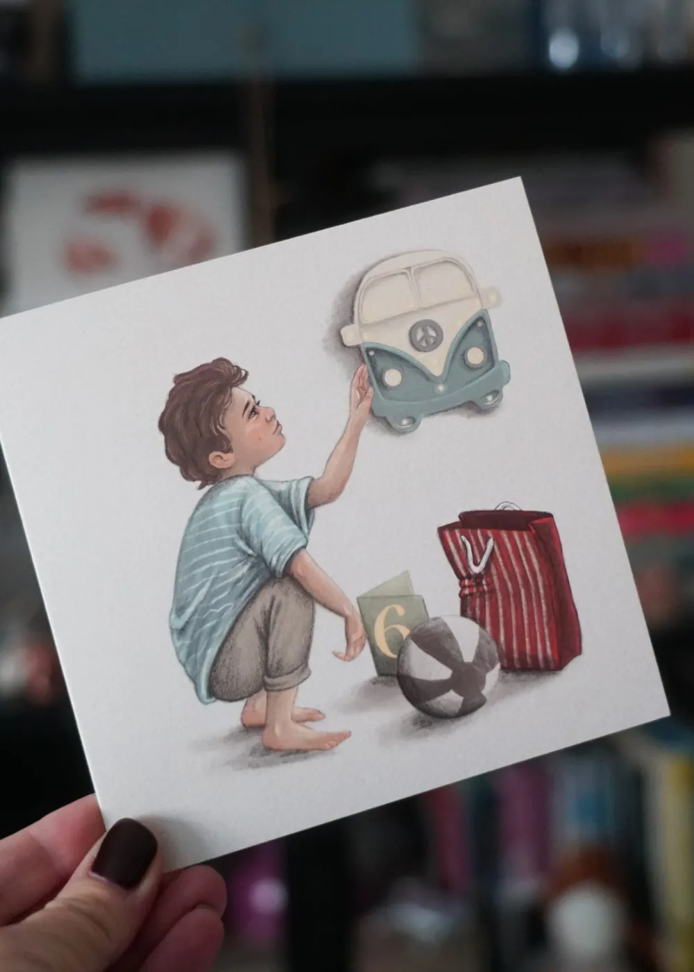 Hi Little Kartka okolicznościowa - - Szóste urodziny