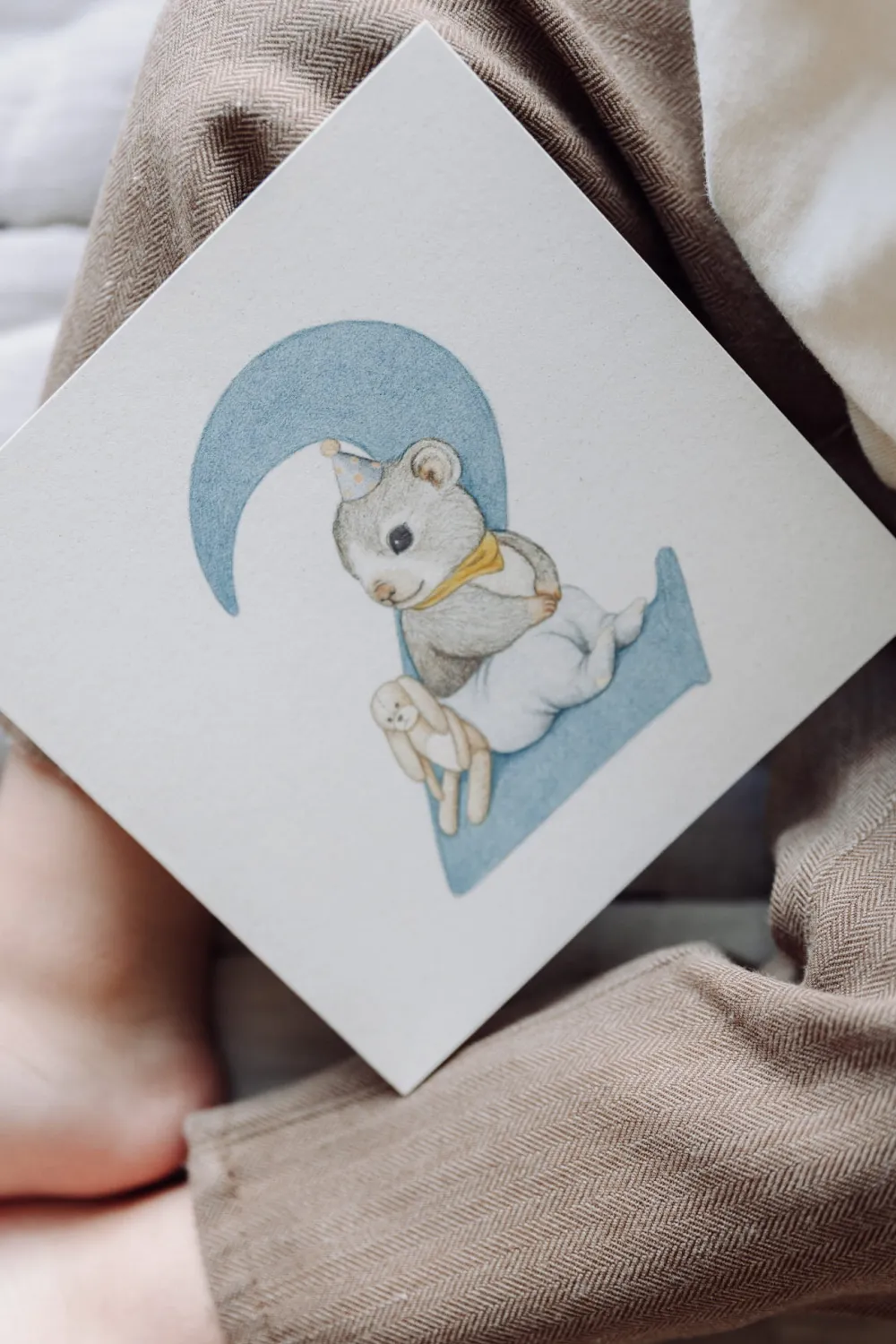 Hi Little Kartka okolicznościowa - - Myszka, 2 urodziny