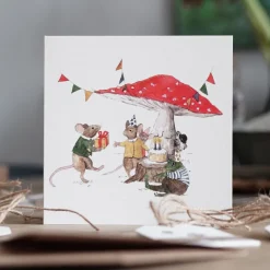 Hi Little Kartka okolicznościowa - - Pod muchomorem