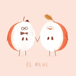 PiesKot Kartka okolicznościowa - - Be mine, 14,5 x 14,5 cm