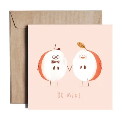 PiesKot Kartka okolicznościowa - - Be mine, 14,5 x 14,5 cm