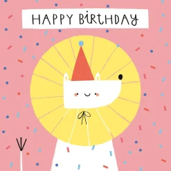 PiesKot Kartka okolicznościowa - - Party Animal, 14,5 x 14,5 cm