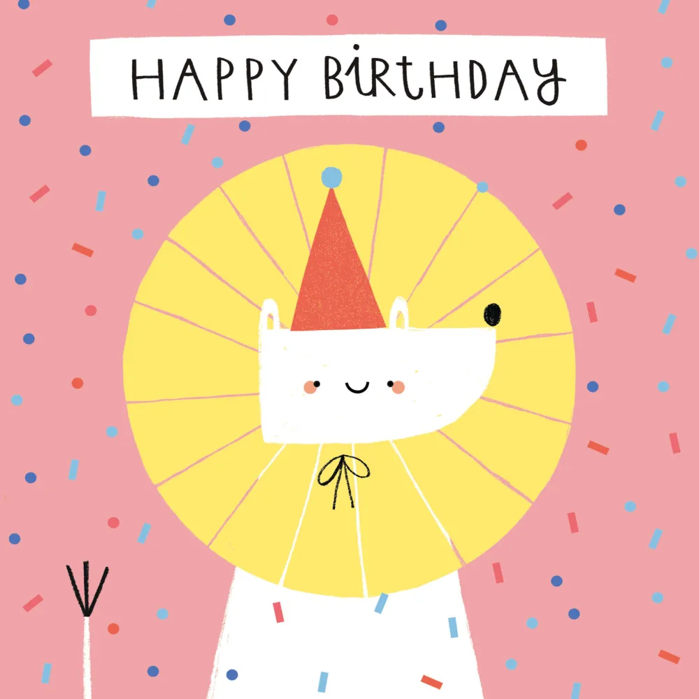 PiesKot Kartka okolicznościowa - - Party Animal, 14,5 x 14,5 cm