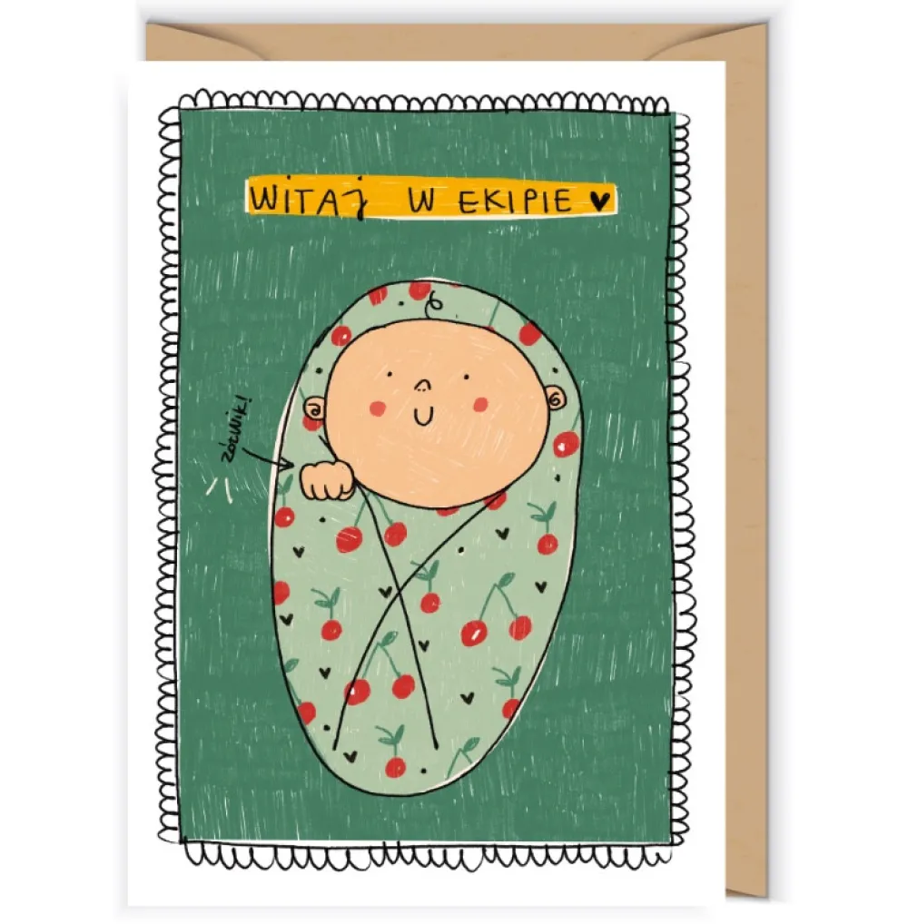 Cudowianki Kartka okolicznościowa 12 x 17 cm - - Witaj w ekipie