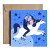 PiesKot Kartka okolicznościowa 14,5 x 14,5 cm - - Royal Blue Wedding