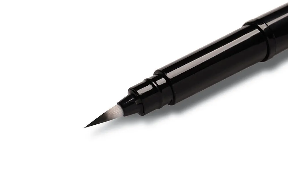Pentel Kieszonkowe pióro Brush Pen - - szare > Pisaki Kaligraficzne