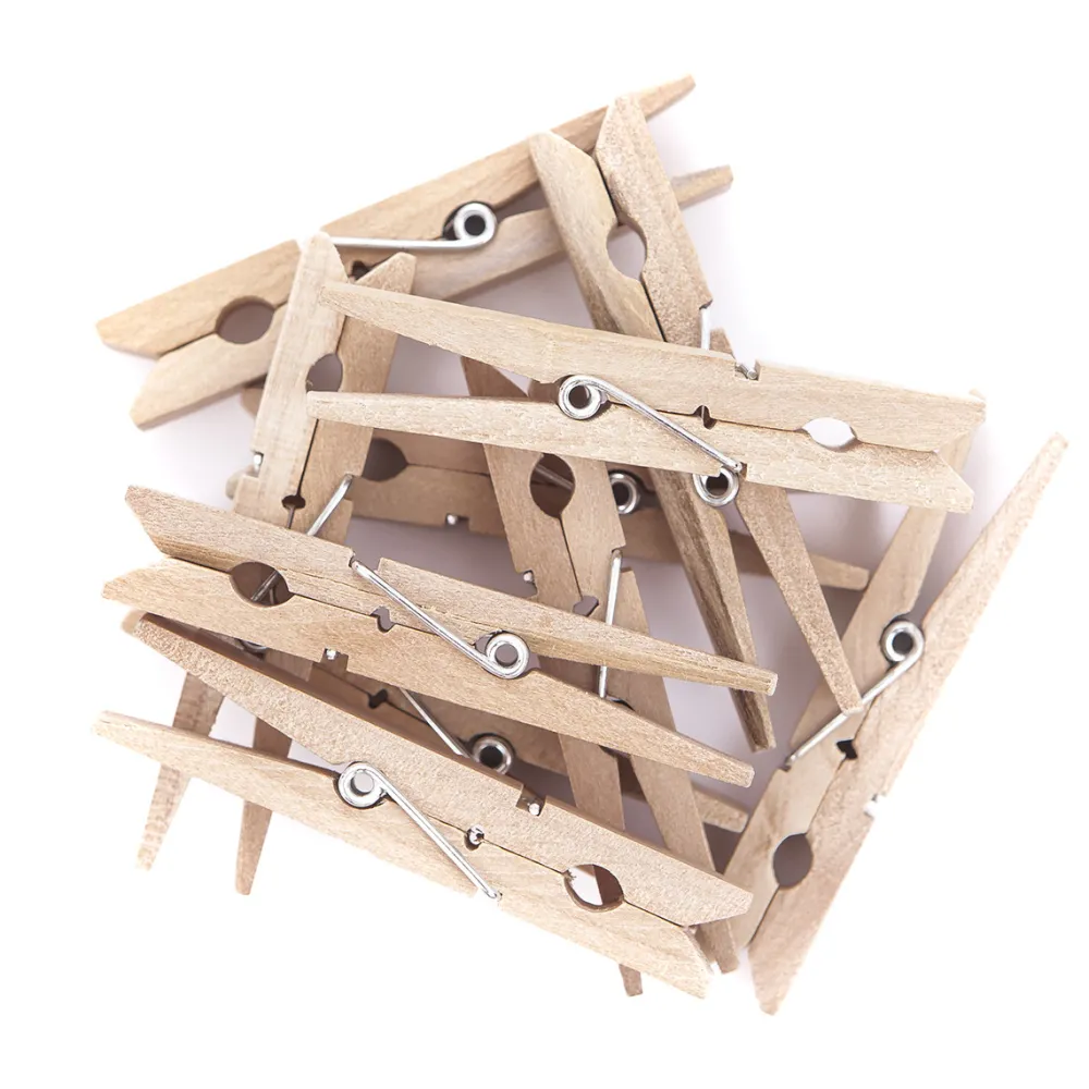 dpCraft Klamerki drewniane - naturalne, 7,2 cm, 10 szt. > Guziki I Klamerki