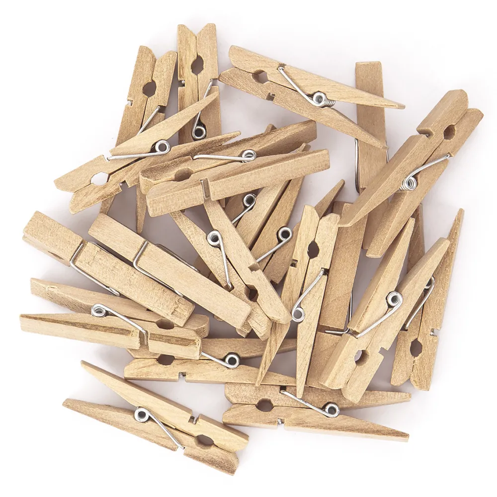 dpCraft Klamerki drewniane - naturalne, 4,8 cm, 20 szt.