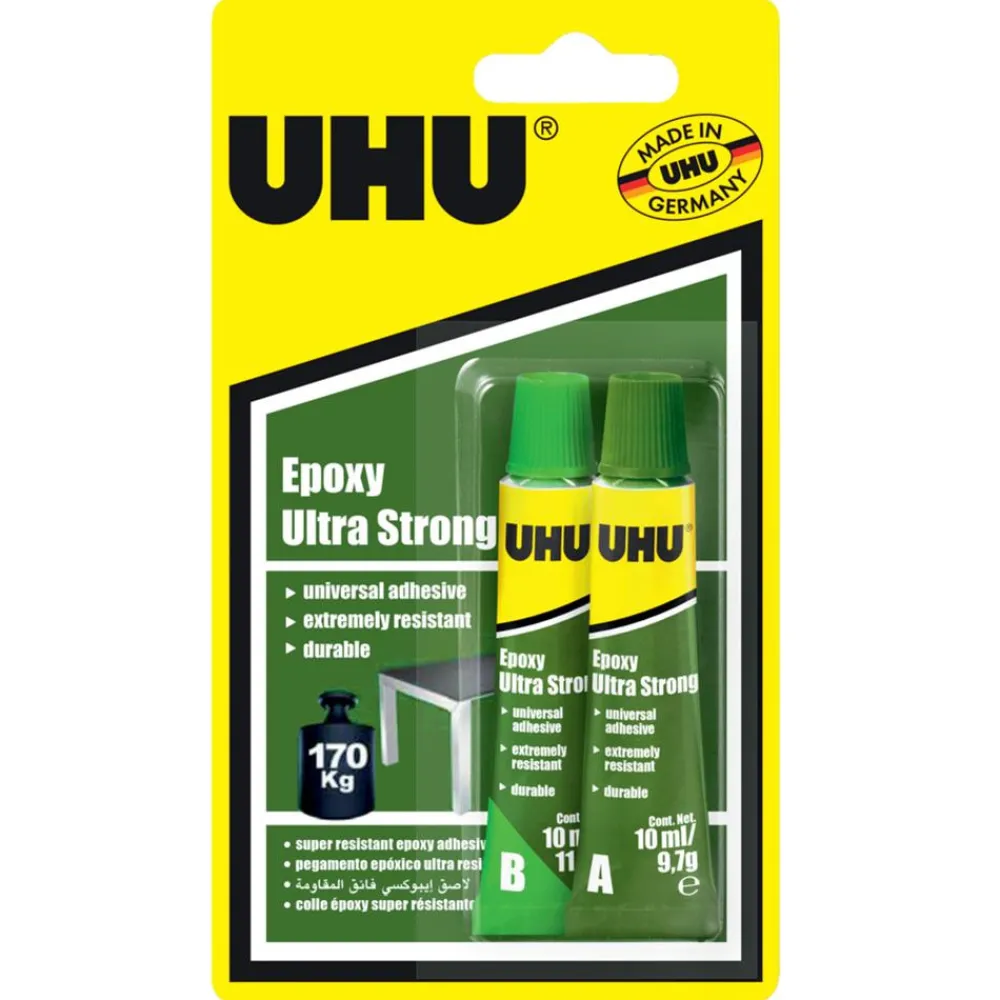 UHU Klej epoksydowy Epoxy Ultra Strong, dwuskładnikowy - - 20 ml > Kleje I Taśmy Klejące