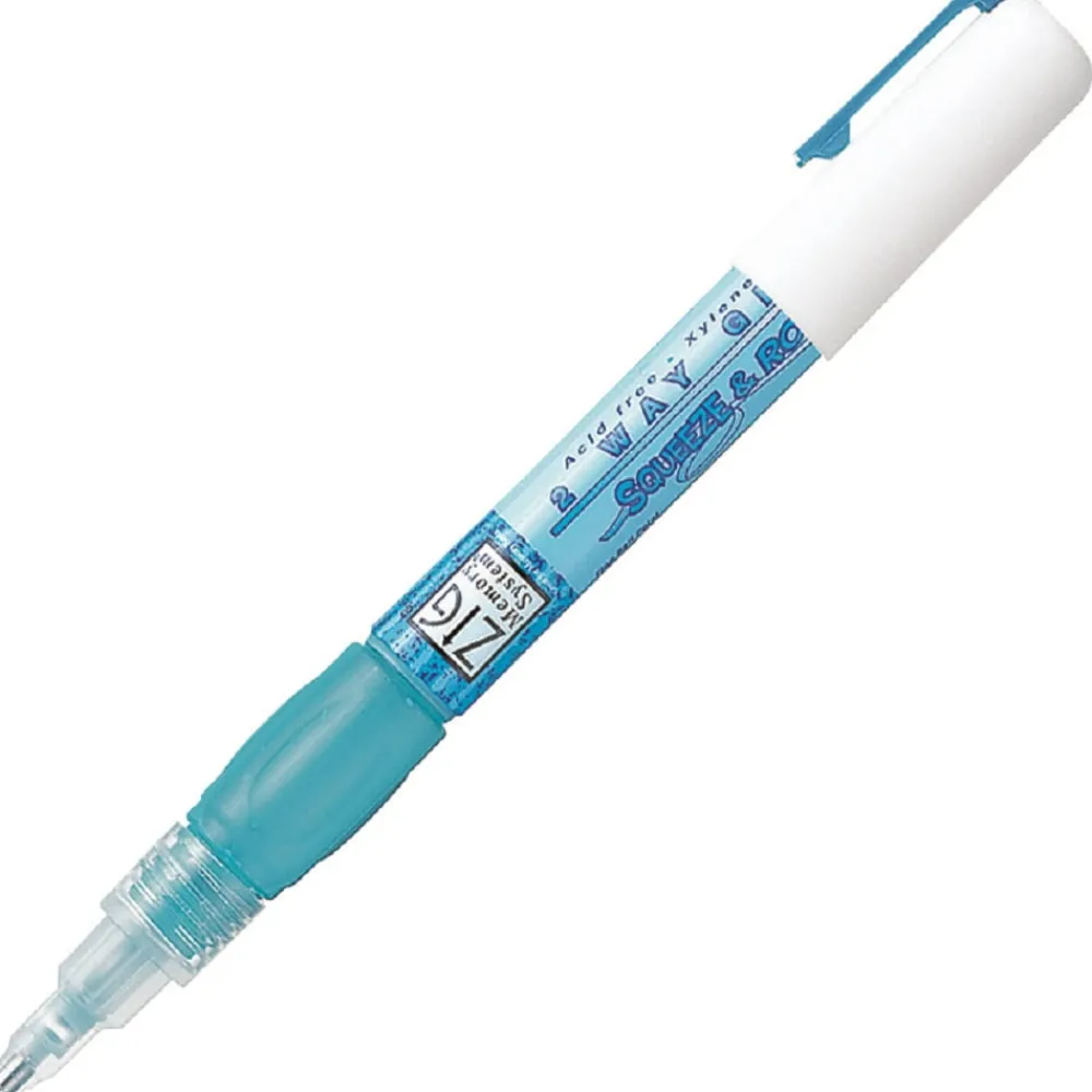 Kuretake Klej w pisaku ZIG 2 Way Squeeze & Roll Fine Ballpoint - > Kleje I Taśmy Klejące