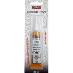 Pentart Konturówka do szkła - - złota metaliczna, 20 ml