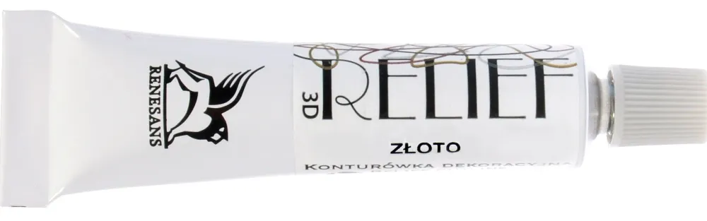 Renesans Konturówka relief Deco - - złota, 20 ml