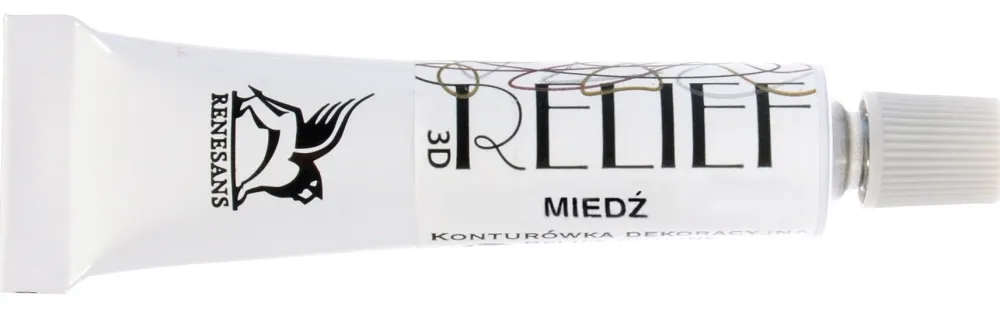 Renesans Konturówka relief Deco - - miedziana, 20 ml