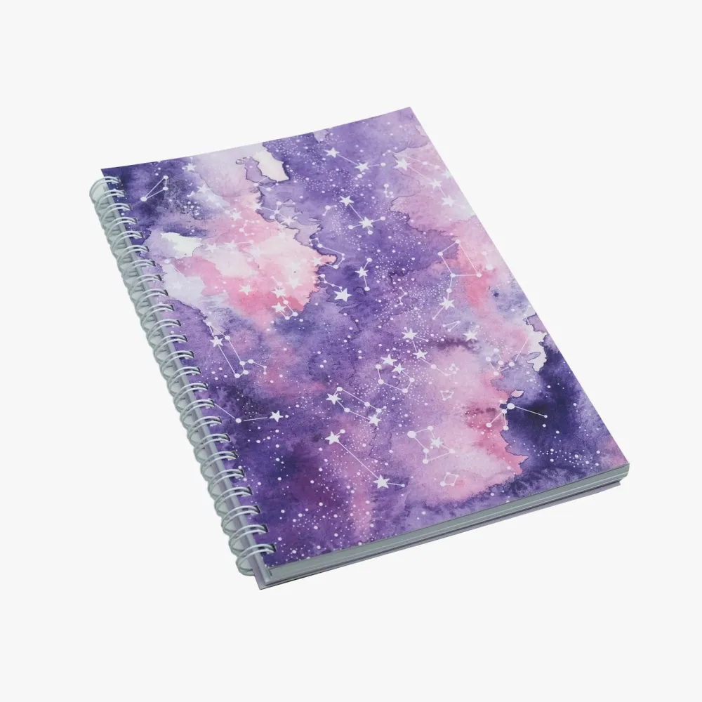 Devangari Kołozeszyt Pastel Galaxy A5 - - w kropki, miękka okładka, 120 g/m2