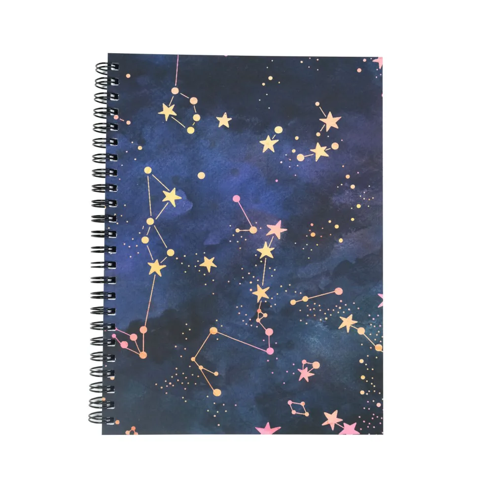 Devangari Kołozeszyt Shimmering Stars A5 - - w kropki, miękka okładka, 120 g/m2 > Notatniki W Kropki