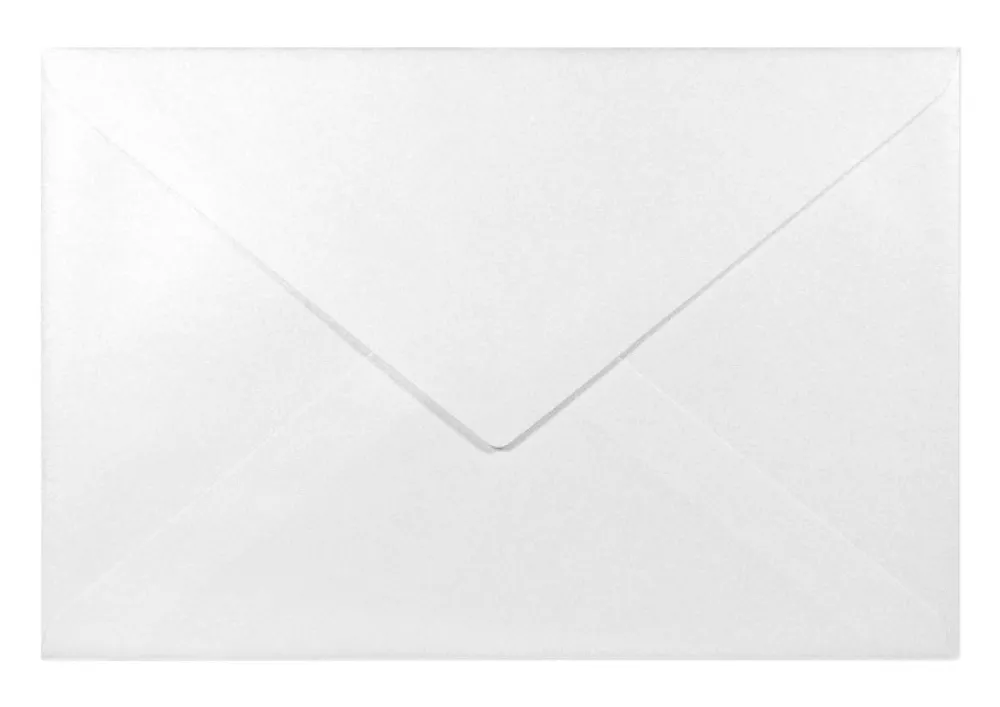 Fedrigoni Koperta perłowa Sirio Pearl 125g - C6 Ice White śnieżnobiała