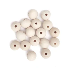 dpCraft Koraliki, kulki drewniane - - naturalne, 20 mm, 16-19 szt. > Koraliki