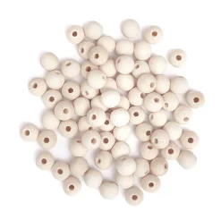 dpCraft Koraliki, kulki drewniane - - naturalne, 12 mm, 77 szt.