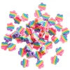 dpCraft Koraliki polimerowe Tęczowe Kwiatki - - 1 cm, 48 szt.