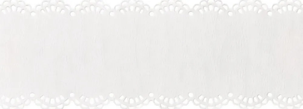 Heyda Koronka papierowa, samoprzylepna Blanko - - biała, 41 mm