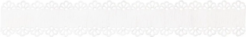 Heyda Koronka papierowa, samoprzylepna Blanko - - biała, 14 mm