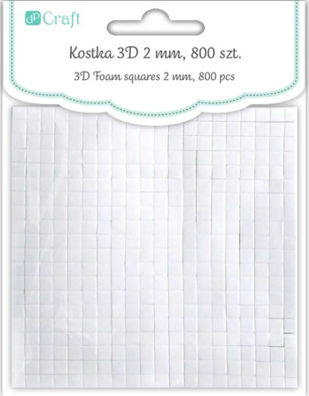 dpCraft Kostka 3D - - samoprzylepna, 5 x 5 mm, 800 szt. > Taśmy 3D I Kostki Z Pianki
