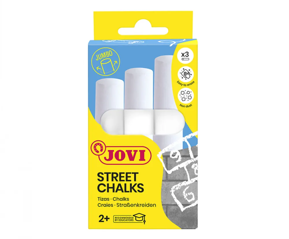 Dzieci Jovi Kreda chodnikowa Jumbo - - biała 3 szt.