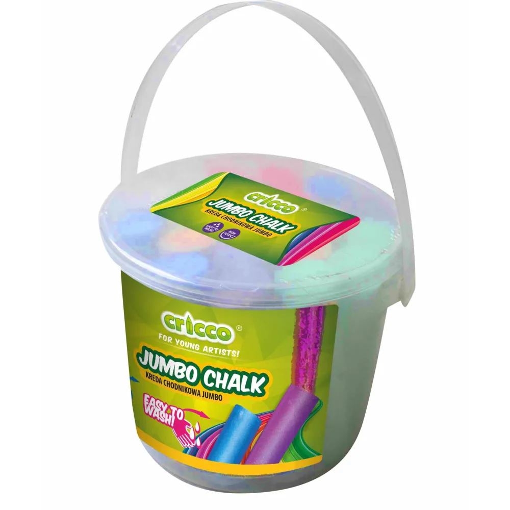 Cricco Kreda kolorowa dla dzieci w wiaderku - - 7 kolorów, 20 szt. > Dzieci Kredy