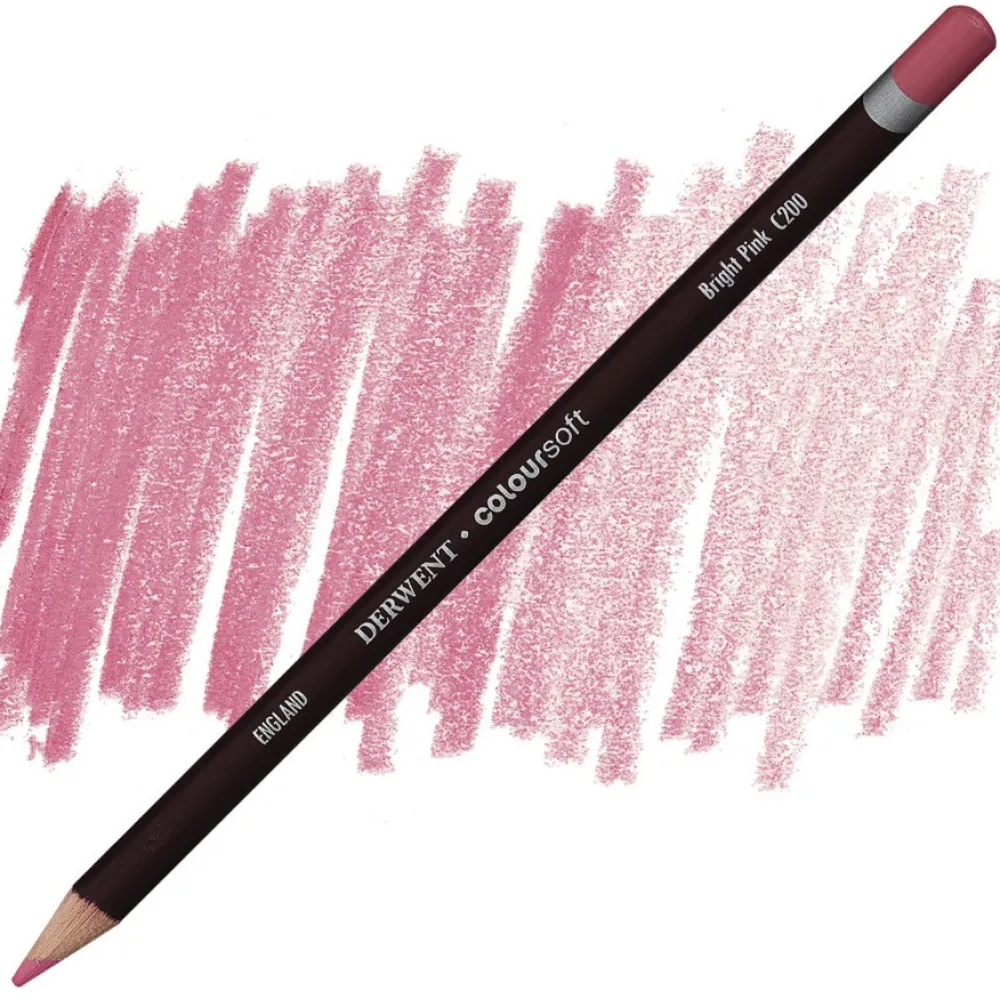 Derwent Kredka Coloursoft - - C200, Bright Pink