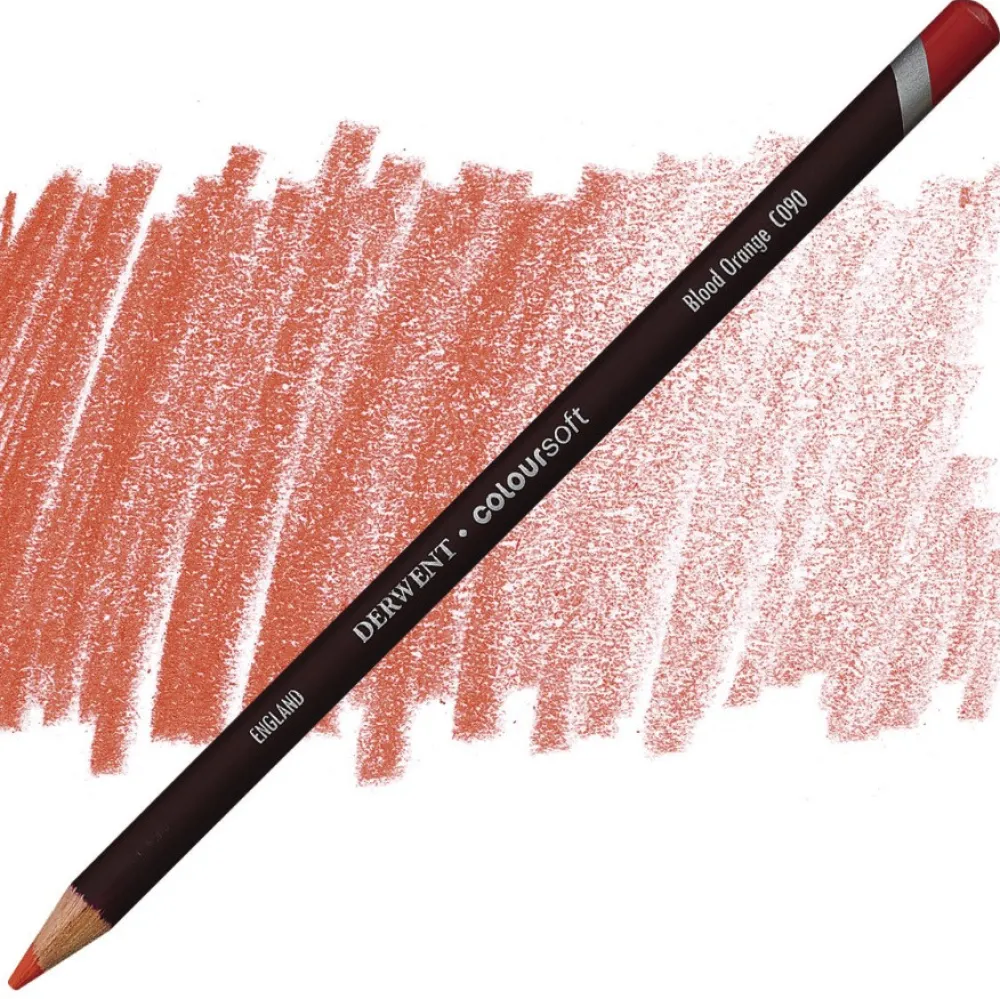 Derwent Kredka Coloursoft - - C090, Blood Orange > Kredki
