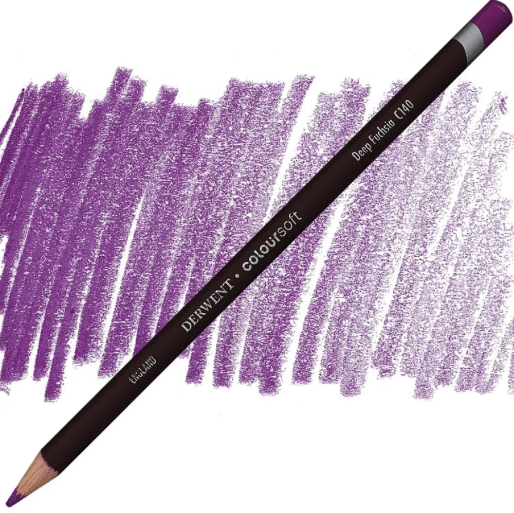 Derwent Kredka Coloursoft - - C140, Deep Fuchsia