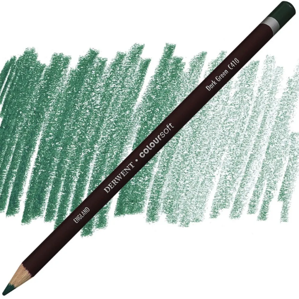 Derwent Kredka Coloursoft - - C410, Dark Green