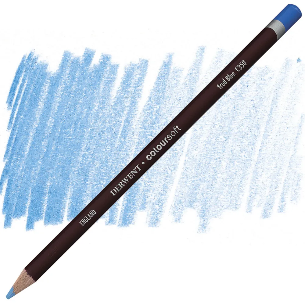 Derwent Kredka Coloursoft - - C350, Iced Blue