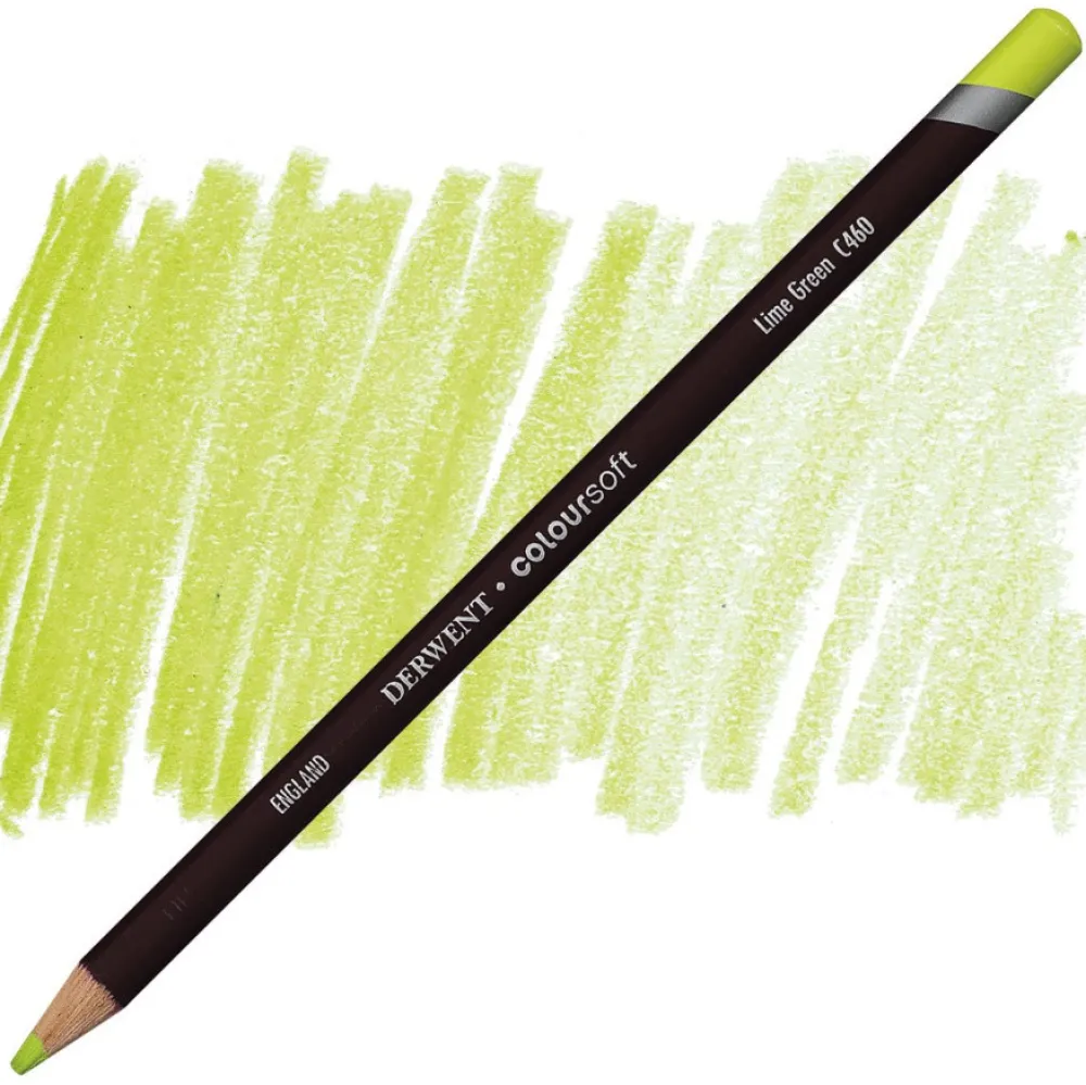 Derwent Kredka Coloursoft - - C460, Lime Green > Kredki