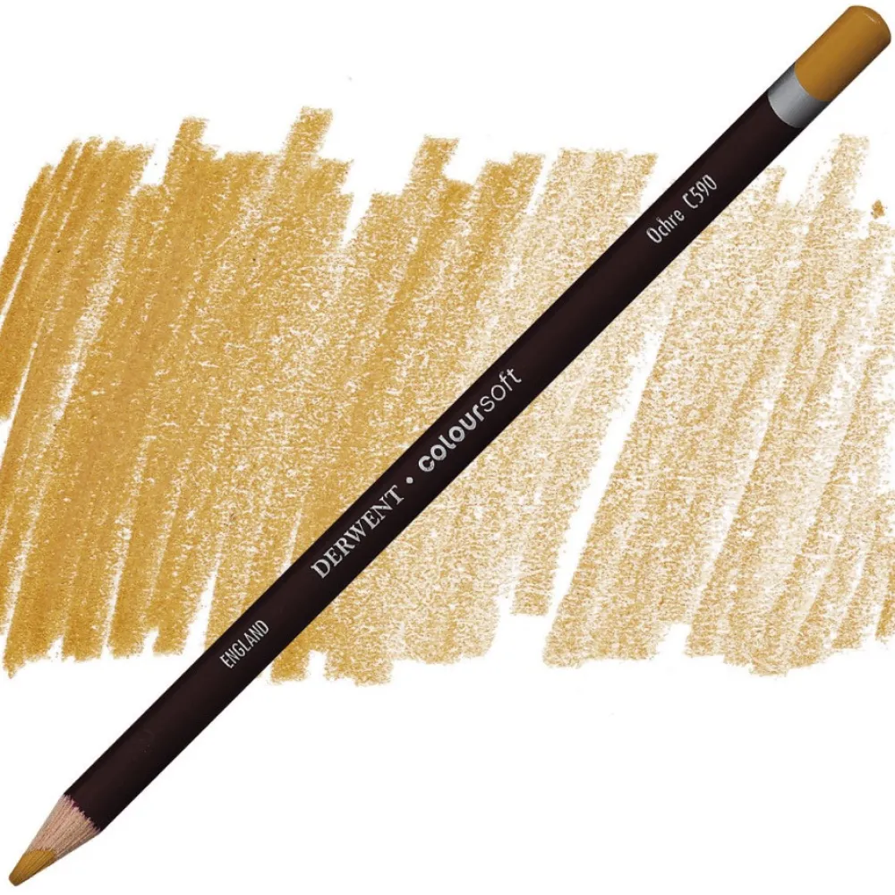 Derwent Kredka Coloursoft - - C590, Ochre > Kredki
