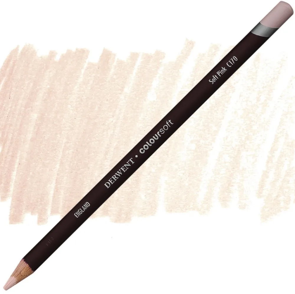 Derwent Kredka Coloursoft - - C170, Soft Pink