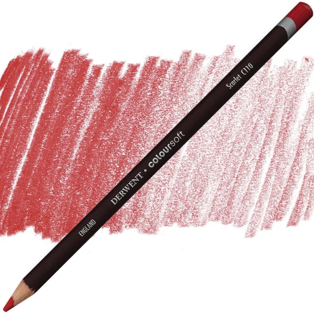Derwent Kredka Coloursoft - - C110, Scarlet > Kredki