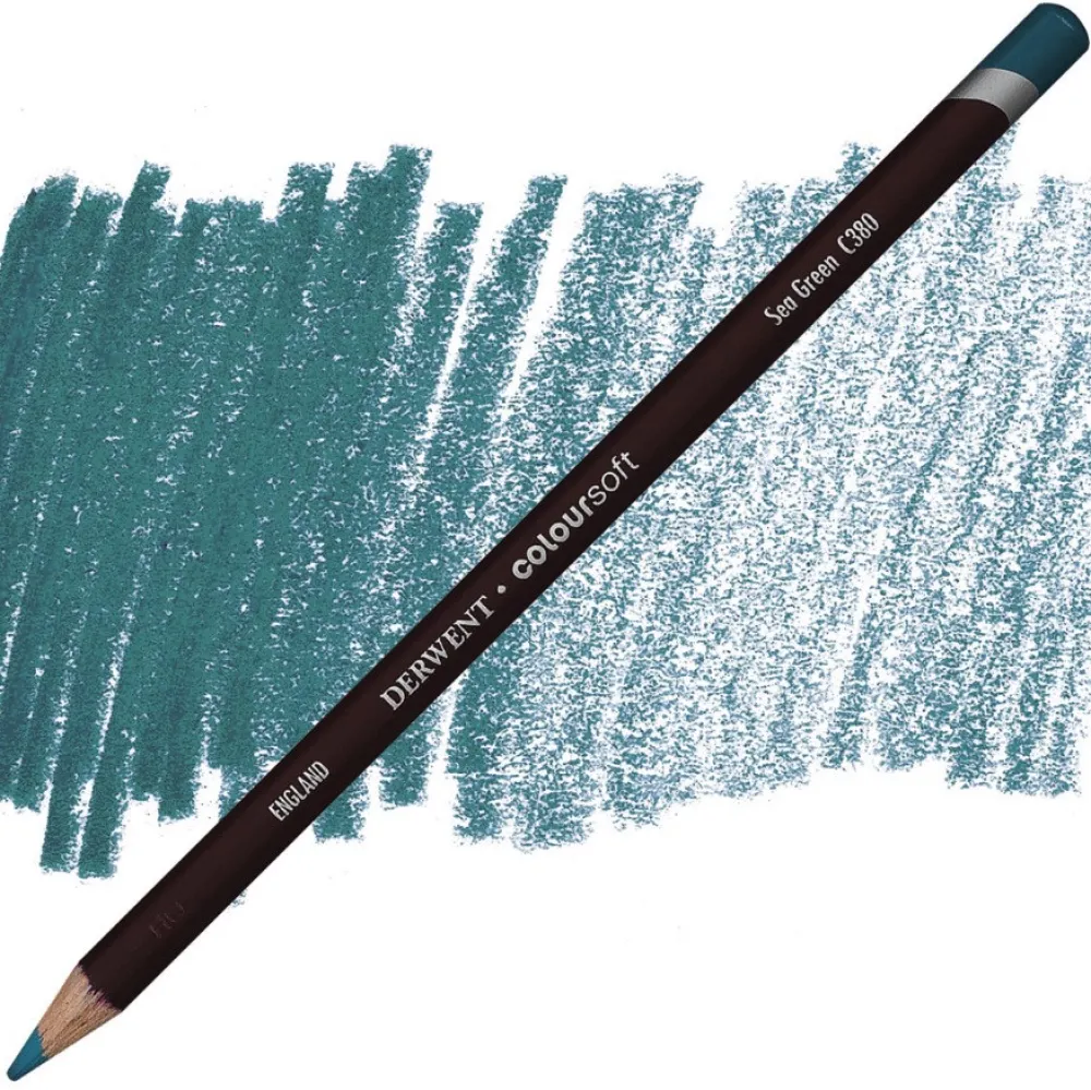 Derwent Kredka Coloursoft - - C380, Sea Green