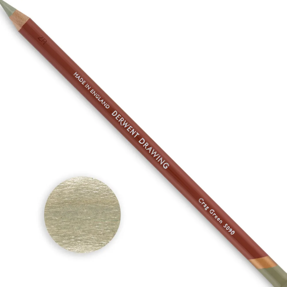 Derwent Kredka Drawing - - 5090 Crag Green